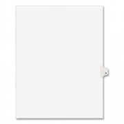 Preprinted Legal Exhibit Side Tab Index Dividers, Avery Style, 26-Tab, P, 11 x 8.5, White, 25/Pack, (1416) (01416)