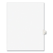 Preprinted Legal Exhibit Side Tab Index Dividers, Avery Style, 26-Tab, Q, 11 x 8.5, White, 25/Pack, (1417) (01417)