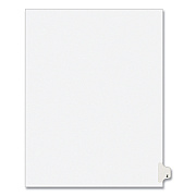 Preprinted Legal Exhibit Side Tab Index Dividers, Avery Style, 26-Tab, Z, 11 x 8.5, White, 25/Pack, (1426) (AVE01426)