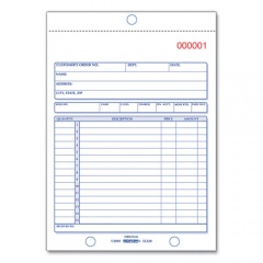 Rediform Sales Book, 15 Lines, Three-Part Carbonless, 5.5 x 7.88, 50 Forms Total (5L350)