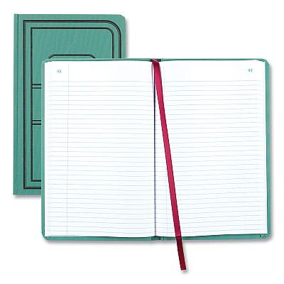 National Tuff Series Record Book, Green Cover, 12 x 7.5 Sheets, 500 Sheets/Book (REDA66500R)
