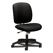 HON Comfortask Center-Tilt Task Chair, Supports Up To 300 Lb, 17" To 22" Seat Height, Black Seat/back, Black Base (5902SC10T)