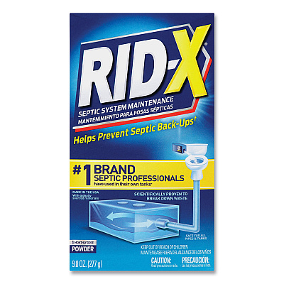 RID-X Septic System Treatment Concentrated Powder, 9.8 oz, 12/Carton (RAC80306)