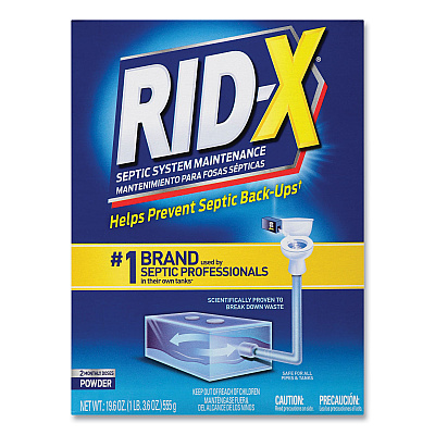 RID-X Septic System Treatment Concentrated Powder, 19.6 oz, 6/Carton (RAC80307)