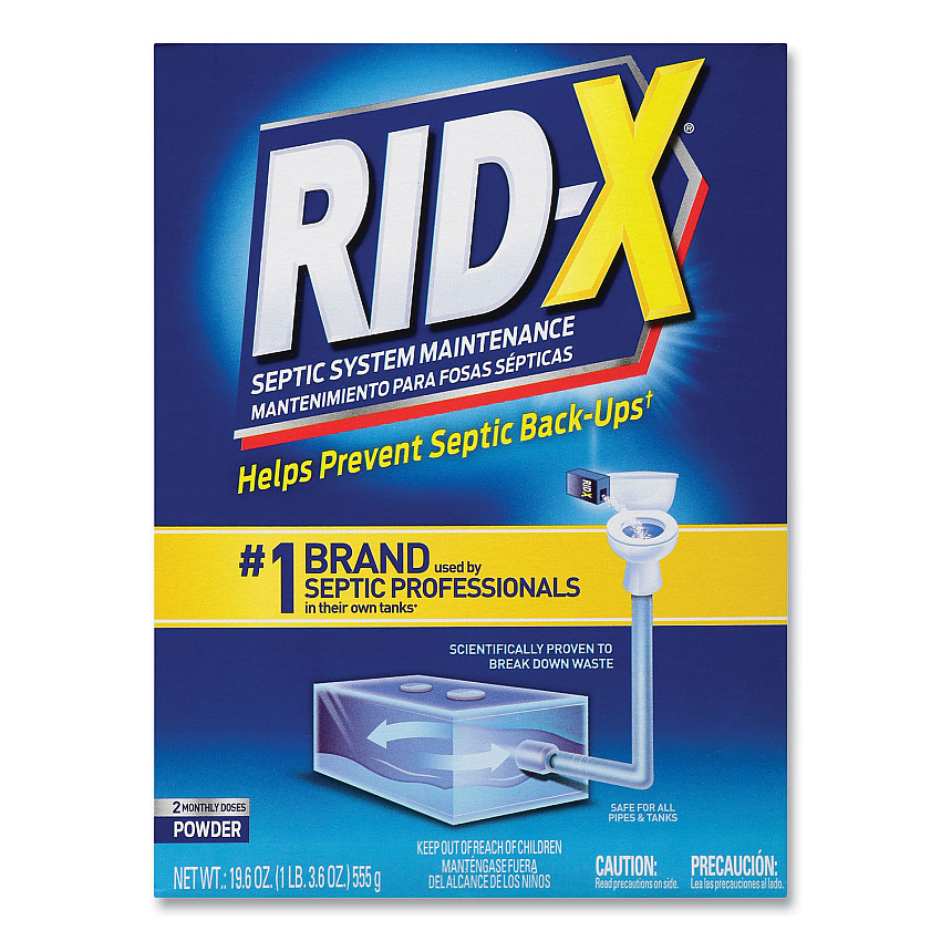 RID-X Septic System Treatment Concentrated Powder, 19.6 oz, 6/Carton (RAC80307)