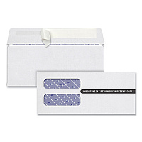 TOPS 1099 Double Window Envelope, Commercial Flap, Self-Adhesive Closure, 3.75 x 8.75, White, 24/Pack (TOP2222PS3)