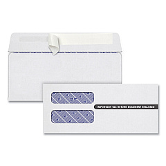 TOPS 1099 Double Window Envelope, Commercial Flap, Self-Adhesive Closure, 3.75 x 8.75, White, 24/Pack (TOP2222PS3)