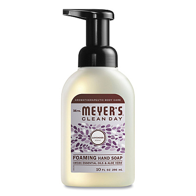 Mrs. Meyer's Foaming Hand Soap, Lavender Scent, 10 oz, 6/Carton (SJN662031)