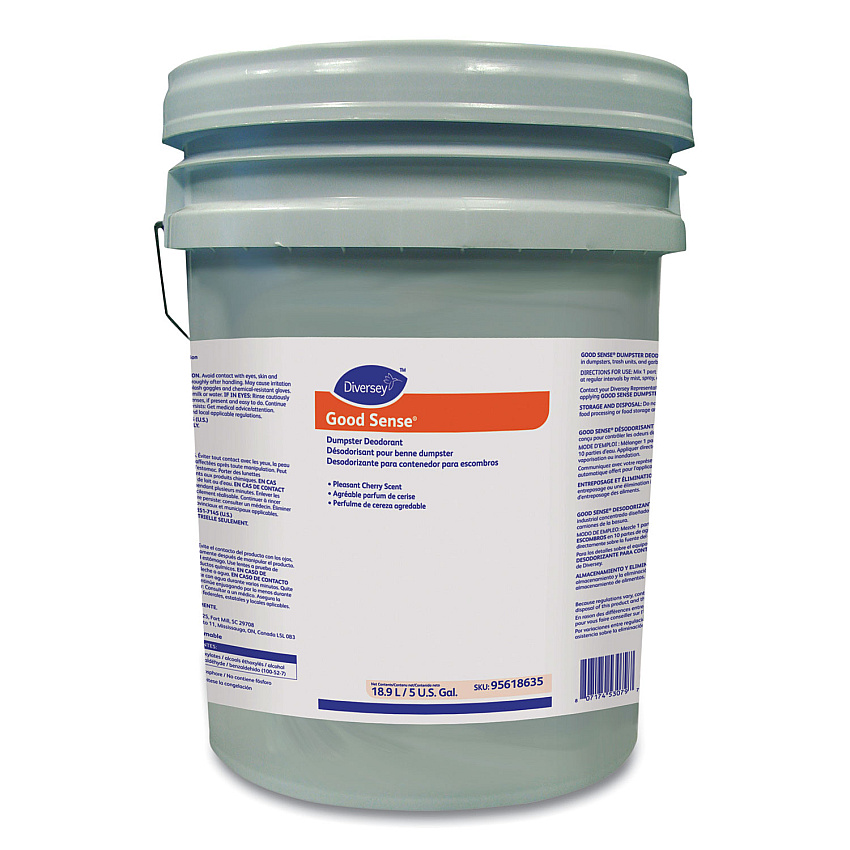 Diversey Good Sense Dumpster Deodorant, Cherry, 5 gal (DVO95618635)