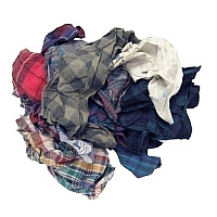Reclaimed Flannel Garments, 25lb Box (180-25)