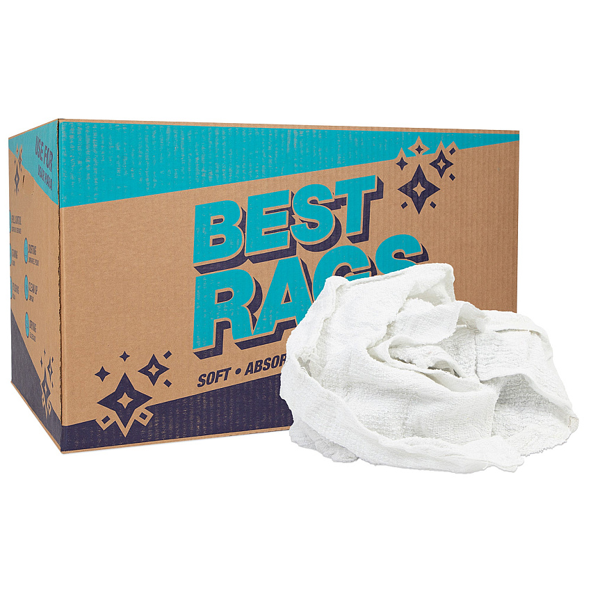 W500 Eco-terry Wipers White 25lb Box (N-W500-25)