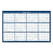 AbilityOne 7510016956116, SKILCRAFT Two-Sided Dry Erase Wall Calendar, 24 x 37, White/Blue Sheets, 12-Month (Jan to Dec): 2026