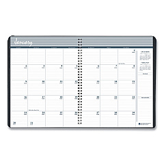 AbilityOne 7510016828096, SKILCRAFT Monthly Appointment Planner, 8.75 x 6.88, Black Cover, 14-Month: Dec 2025 to Jan 2027