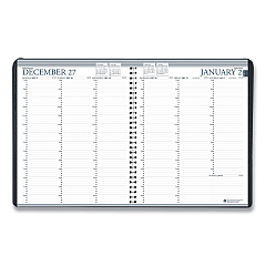 AbilityOne 7510016828105, SKILCRAFT Professional Weekly Planner, 11 x 8.5, Black Cover, 12-Month (Jan to Dec): 2025