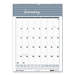 AbilityOne 7510016935087, SKILCRAFT 12-Month Wall Calendar, 15.5 x 22, White/Blue/Gray Sheets, 12-Month (Jan to Dec): 2026