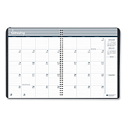 AbilityOne 7530016935573, SKILCRAFT Monthly Appointment Planner, 11 x 8.5, Black Cover, 14-Month: Dec 2024 to Jan 2026