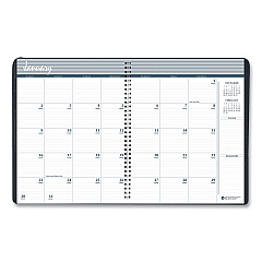 AbilityOne 7530016935567, SKILCRAFT Monthly Appointment Planner, 11 x 8.5, Black Cover, 14-Month: Dec 2025 to Jan 2027