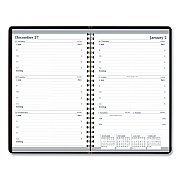 AbilityOne 7530016935592, SKILCRAFT Weekly Appointment Planner, 8 x 5, Black Cover, 12-Month (Jan to Dec): 2026