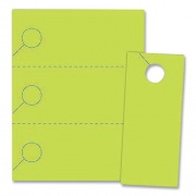 Blanks USA Small Micro-Perforated Door Hangers, 65 lb Cover Weight, 8.5 x 11, Green, 3 Hangers/Sheet, 334 Sheets/Pack (310T6SG)