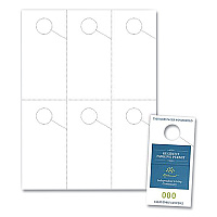Blanks USA Micro-Perforated Parking Pass, 110 lb Index Weight, 8.25 x 11, White, 6 Passes/Sheet, 50 Sheets/Pack (BLA06057SWH)