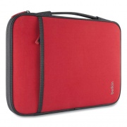 Belkin Laptop Sleeve, Fits Devices Up to 11", Neoprene, 12 x 8, Red (B2B081C02)