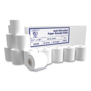Alliance Rubber Rubber Rubber Armor Antimicrobial Receipt Roll Paper, 2.25" x 130 ft, White, 50/Carton (3030)