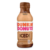 Dunkin Donuts Mocha Iced Coffee Drink, 13.7 oz Bottle, 12/Carton (GMT049000072389)