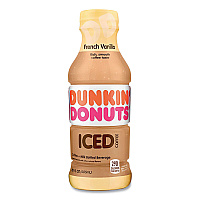 Dunkin Donuts French Vanilla Iced Coffee Drink, 13.7 oz Bottle, 12/Carton (GMT049000072396)