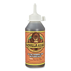 Gorilla Original Formula Glue, 8 oz, Dries Light Brown (GOR5000806)