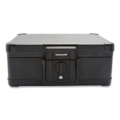 Honeywell Fire and Waterproof Safe Chest with Carry Handle, 16 x 12.6 x 6.6, Black (HWL1533)