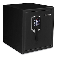 Honeywell Digital Security Steel Fire and Waterproof Safe with Keypad and Key Lock, 14.6 x 20.2 x 17.7, 0.9 cu ft, Black (HWL2605)