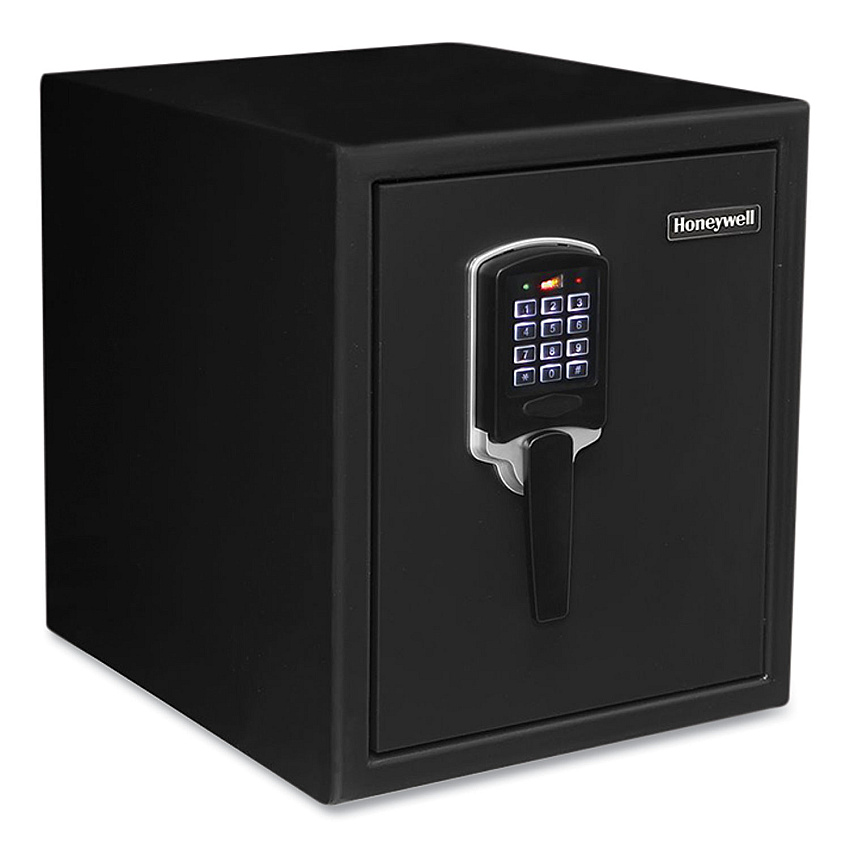 Honeywell Digital Security Steel Fire and Waterproof Safe with Keypad and Key Lock, 14.6 x 20.2 x 17.7, 0.9 cu ft, Black (HWL2605)