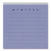 Noted by Post-it Brand Lined Adhesive Notes, Note Ruled, 3" x 3", Blue, 100 Sheets/Pad (33BLU)