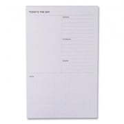 Noted by Post-it Brand Adhesive Daily Planner Sticky-Note Pads, Daily Planner Format, 4.9" x 7.7", Gray, 100 Sheets/Pad (58GRY)