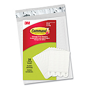 Command Picture Hanging Strips, Removable, Holds Up to 4 lbs per Pair, Large, 0.63 x 3.63, White, 20 Pairs/Pack (MMM1720620)