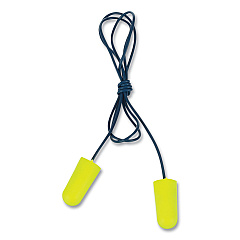 3M E-A-Rsoft Metal Detectable Soft Foam Earplugs, Corded, 32 NRR, Poly Bag, 200 Pairs/Box (MMM3114106)
