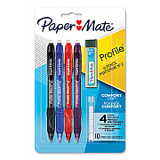 Paper Mate Profile Mechanical Pencils, 0.7 mm, HB (#2), Black Lead, Assorted Barrel Colors, 4/Pack (PAP2105703)