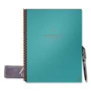 Rocketbook Fusion Smart Notebook, Seven Assorted Page Formats, Teal Cover, (21) 11 x 8.5 Sheets (FLRCCCEFR)