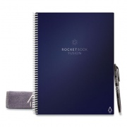 Rocketbook Fusion Smart Notebook, Seven Assorted Page Formats, Blue Cover, 11 x 8.5, 21 Sheets (FLRCCDFFR)