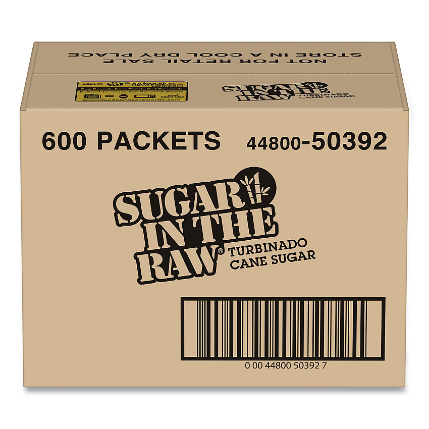 Sugar in the Raw Sugar Packets, 0.18 oz Packet, 600/Carton (SMU50392)
