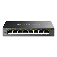 TP-Link Easy Smart Gigabit Ethernet Desktop/Wall-Mountable Switch, 16 Gbps Bandwidth, 8 Ports (TLSG108E)