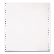 Willamette Blank Continuous Paper, 1-Part, 20 lb Bond Weight, 9.5 x 5.5, White, 5,400/Carton (955027)