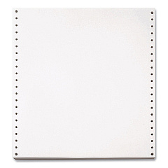 Willamette Blank Continuous Paper, 1-Part, 20 lb Bond Weight, 9.5 x 5.5, White, 5,400/Carton (WLL955027)