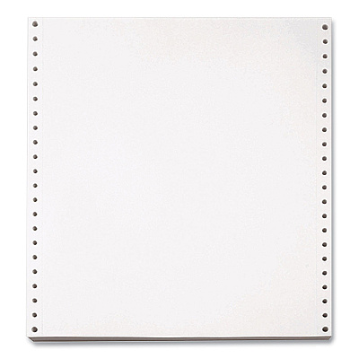 Willamette Blank Continuous Paper, 1-Part, 20 lb Bond Weight, 9.5 x 5.5, White, 5,400/Carton (WLL955027)