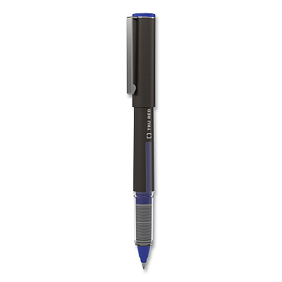 TRU RED Roller Ball Pen, Stick, Fine 0.5 mm, Blue Ink, Black/Blue/Clear Barrel, 3/Pack (TUD57320)