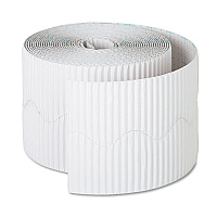 Pacon Bordette Decorative Border, 2.25" x 50 ft, White (PAC37016)