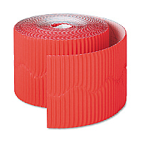 Pacon Bordette Decorative Border, 2.25" x 50 ft, Flame Red (PAC37036)