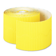 Pacon Bordette Decorative Border, 2.25" x 50 ft Roll, Canary (37086)