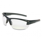 Honeywell Uvex Mercury Safety Glasses, Anti-Scratch, Clear Lens, Black/Gray Frame (S1500)