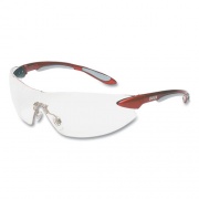 Honeywell Uvex Ignite Eyewear, Scratch-Resistant, Metallic Red/Silver Frame, Clear Lens (S4410)